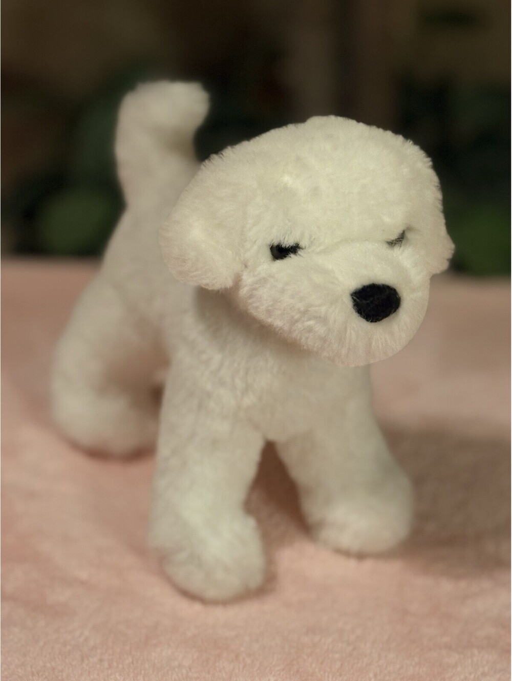 Douglas Dandelion Puff Bichon Frise White Small Plush Dog 7”